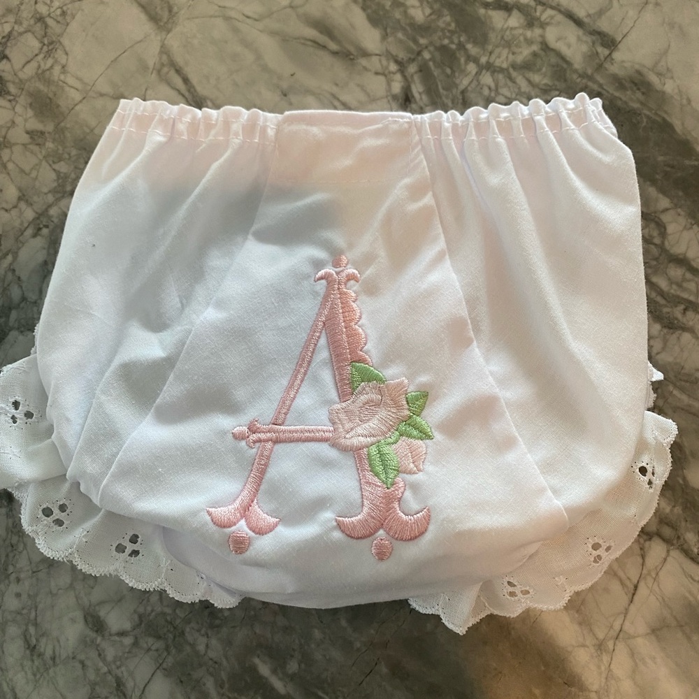 6m “A” baby bloomers never used